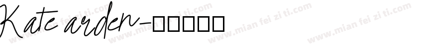 Kate arden字体转换